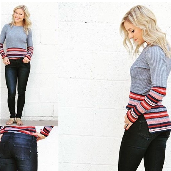 Lush Tops - Lush Fitted Slit Side Thermal